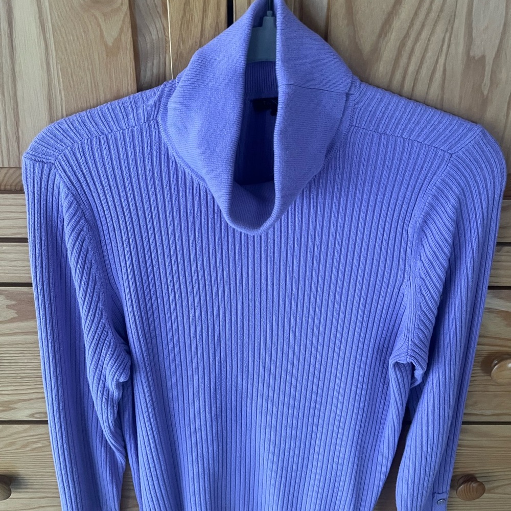 Talbots Women's Purple Turtleneck Sweater